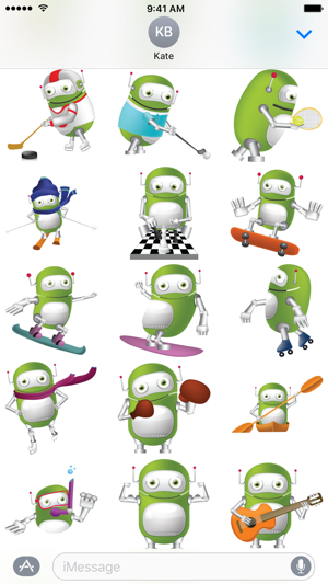 綠色機器人貼紙(圖5)-速報App