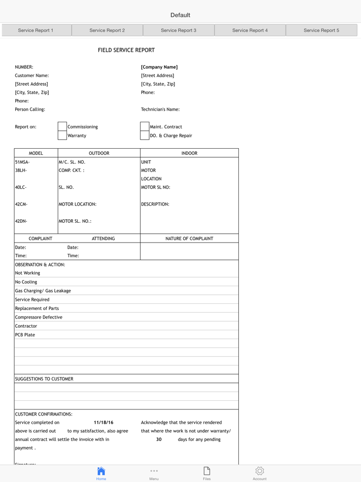 Application sheet