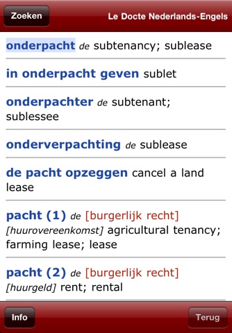 Le Docte Dutch-English screenshot 3