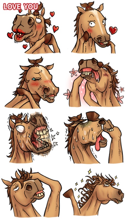 Funny Crazy Horse - Stickers for iMessage screenshot-3