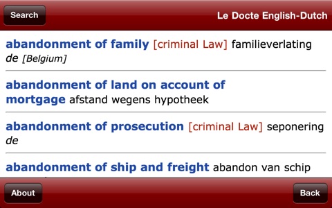 Le Docte Dutch-English screenshot 4