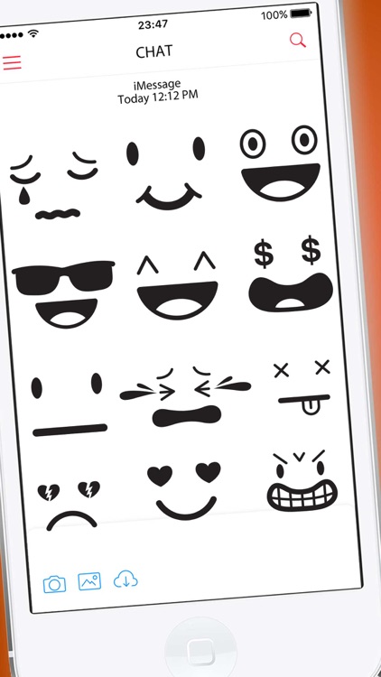 Elegant Vector Smileys Stickers