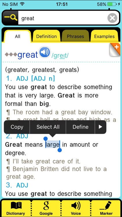 Collins Cobuild Advanced Dictionary - DioDict 3 screenshot-3