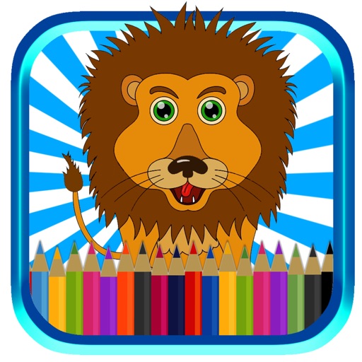 Kids Zoo Coloring Page Edition Icon