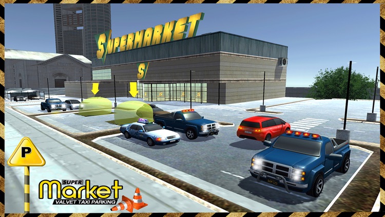 Taxi Driver 3D Simulator - Supermarket Parking screenshot-4
