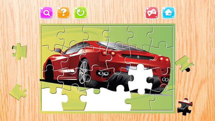 Super Car Puzzle Game Vehicle Jigsaw for kids