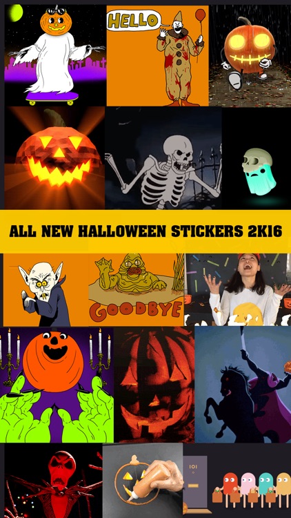 Hello Halloween - Moving Halloween Stickers 2016