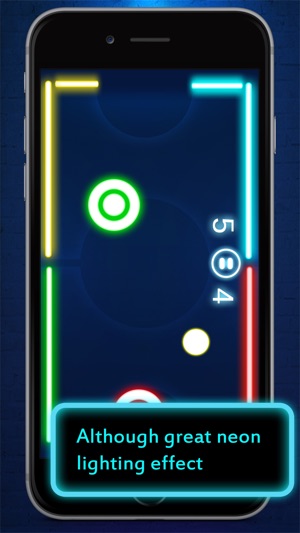 Glow Air Hockey : 2Players Free game mobile HD(圖2)-速報App