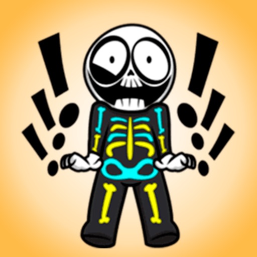 Funny Skeleton  - Stickers for iMessage icon