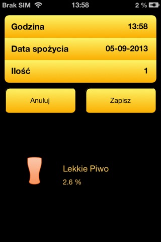 Sprawdź promile i kalorie screenshot 3