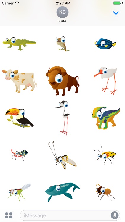 Animals Big Eyes Mania - 100+ Stickers Collection