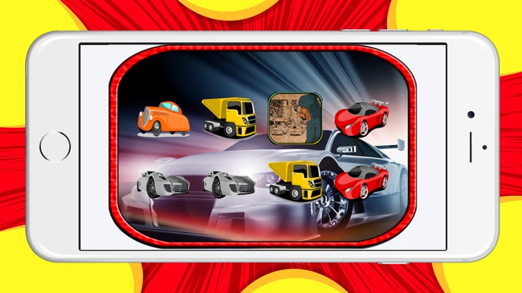 Memory Cars Games Kids - Matching Cards Puzzles