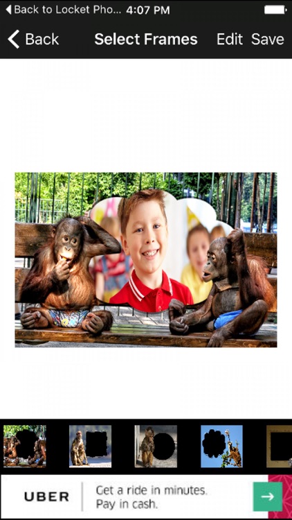 Funny Monkey Photo Frames New 3D Art Animal Editor