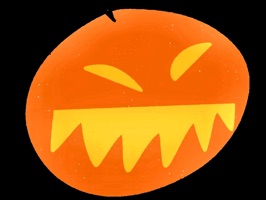 Spooks your friend in this halloween day with Baby Pumpkin stickers