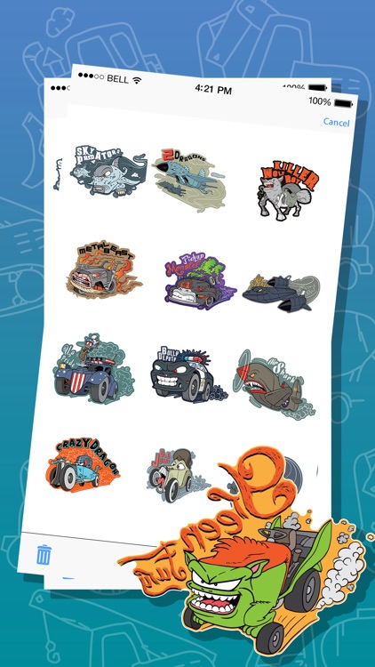 Monster Vehicles Stickers Hybrid Emojis Expression