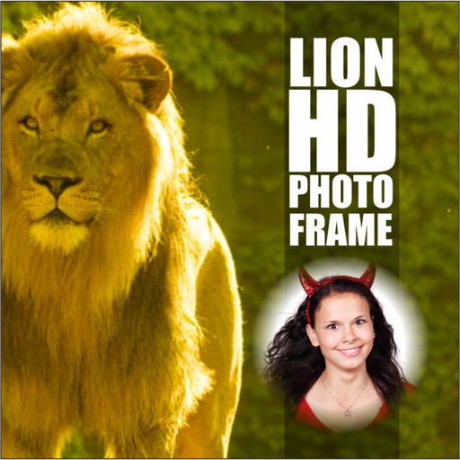 Lion HD Photo Frame Top New WildLife 3D Art Design