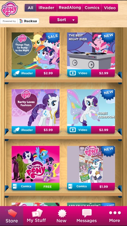 My Little Pony eBooks + Comics