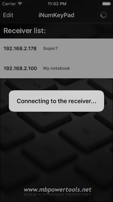 iNumKeyPadFree - WiFi numeric keypad Screenshot on iOS