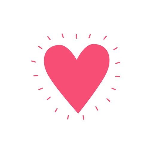 Pink Love Heart Stickers Pack icon