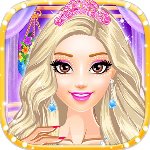 公主时尚晚宴 - 美少女换装沙龙游戏免费 icon