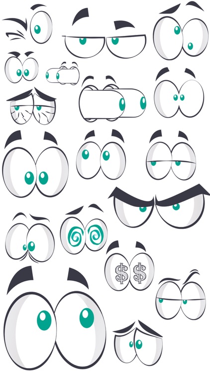 Eyemoji Crazy Eyes Stickers