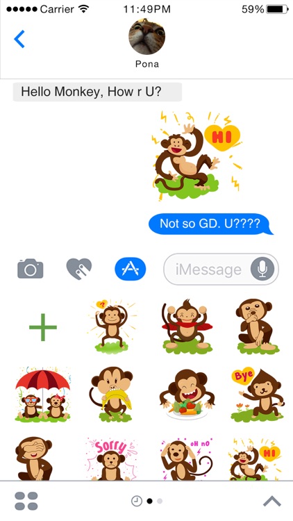 Monkey Emoji - Monkey Stickers for iMessage