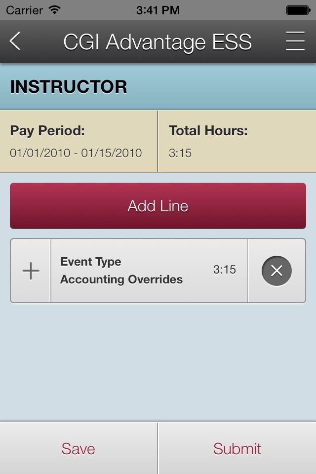 ESS Mobile Timesheet screenshot 3