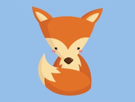 Funny and cute cartoon forrest animal stickers