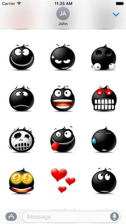 Black Emoji Stickers