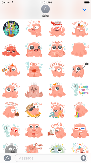 Funny Octopus Stickers(圖2)-速報App