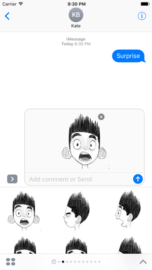 Spiky Hair Boy emoticons - Facial Expression(圖4)-速報App