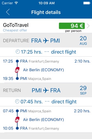 flyondo - Flugpreisvergleich screenshot 3