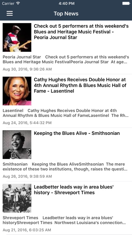 Blues Music Pro - Radio, Blues Songs & Festival News screenshot-4