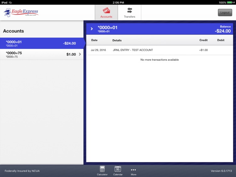 Eagle Express FCU for iPad