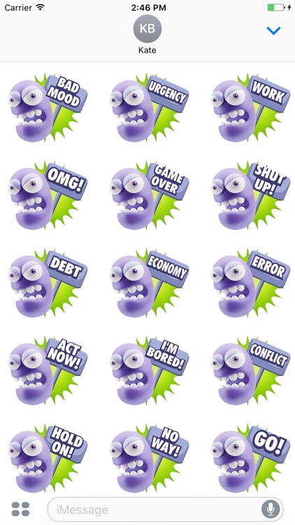 3D Bad Mood Expressions