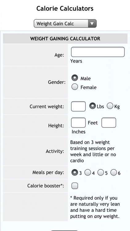 Calorie Calcs screenshot-3