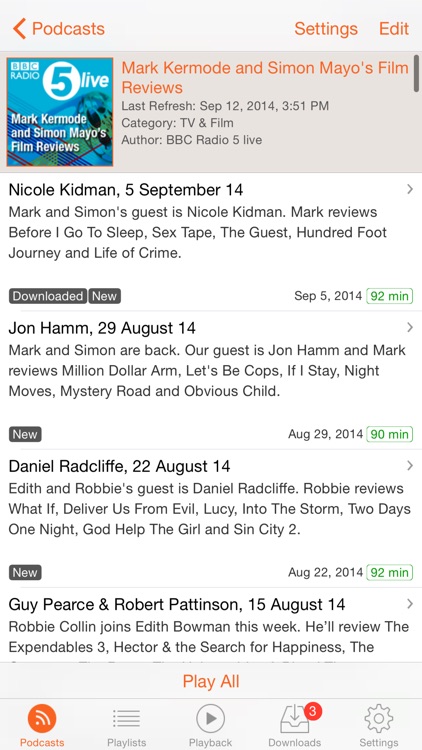 RSSRadio Podcast Player