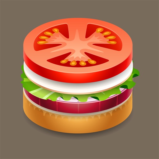 Hamburger - stickers for iMessage icon