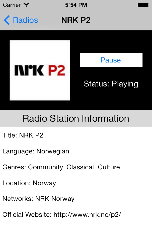 Norway Radio Live Player (Norge / Noreg / Norsk) screenshot 4
