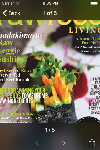 Raw Food Living Magazine screenshot 2