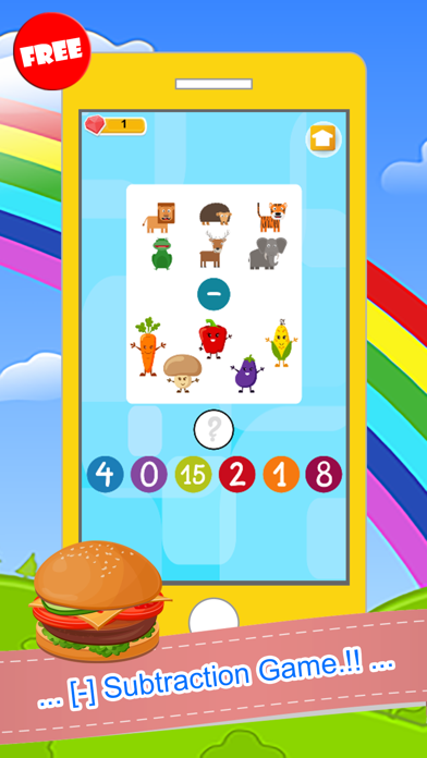 Counting Addition And Subtraction Games For Kids 1.0 IOS -