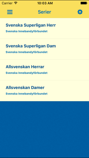 Svensk Innebandys offic. app