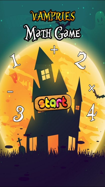 Vampires in Halloween Math Game