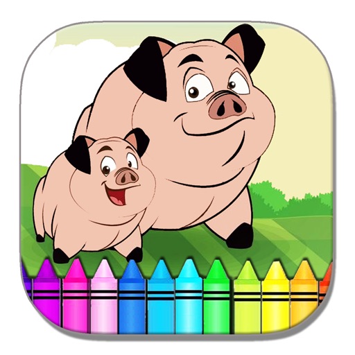 Kids Farm Kingdom Coloring Page Game Free Version icon