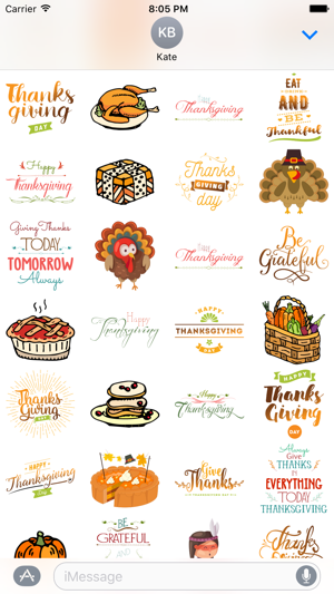 Thanksgiving Day Sticker for iMessage #1