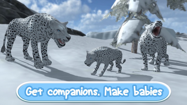 Wild Snow Leopard: Animal Simulator