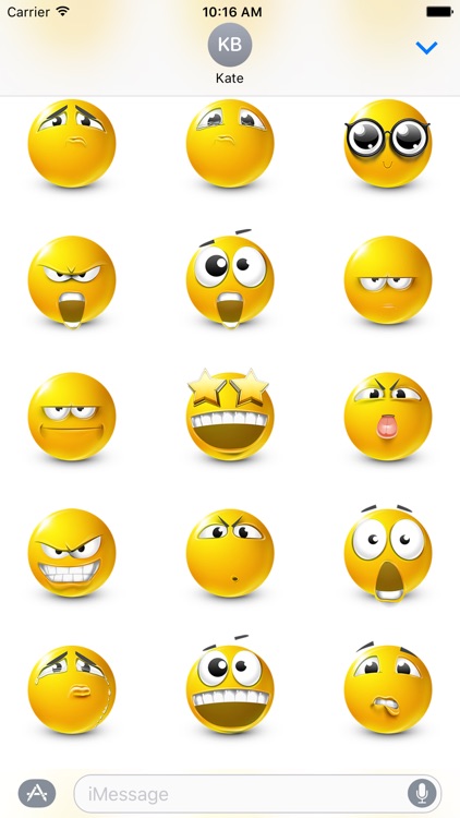 Yellow Smiley Stickers