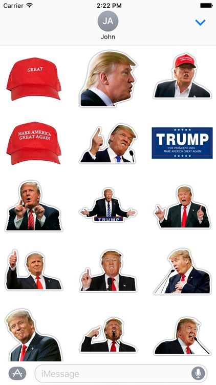 TRUMP STICKERS for imessage-45th president of USA