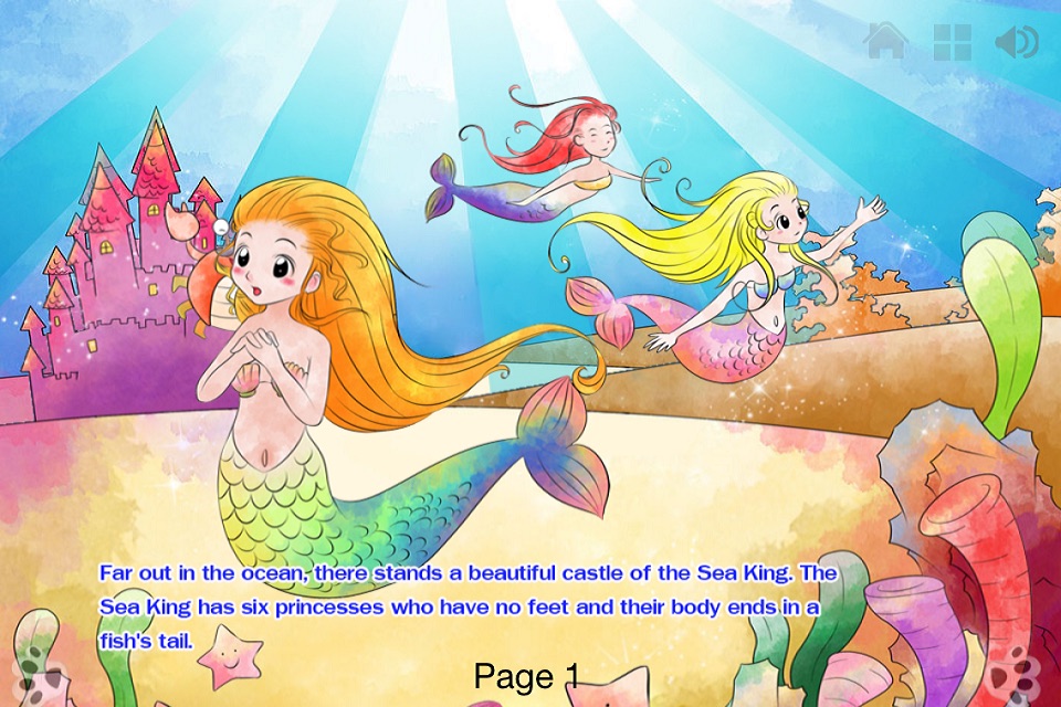 Little Mermaid - Interactive Book iBigToy screenshot 2
