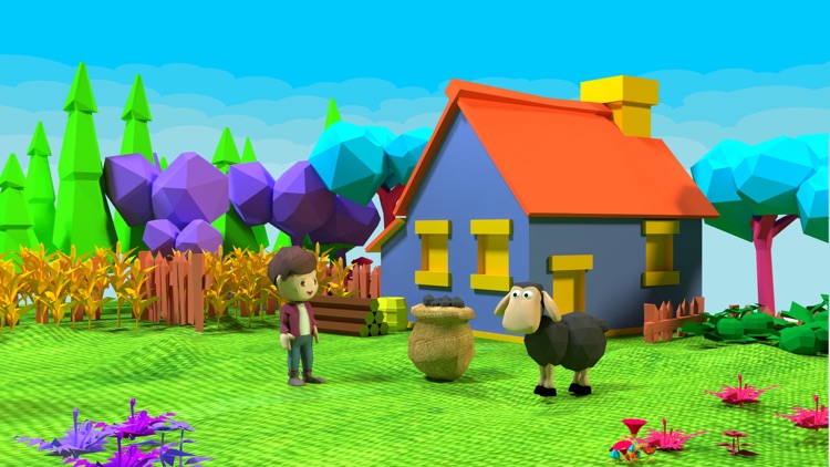 Baa, Baa, Black Sheep Nursery Rhymes In 3D FREE screenshot-4